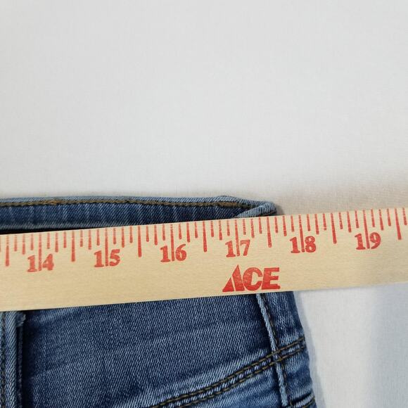 Apt. 9 Jeans Womens 16 Blue Tummy Control Straight Leg Stretch Medium Wash Denim - Picture 8 of 11